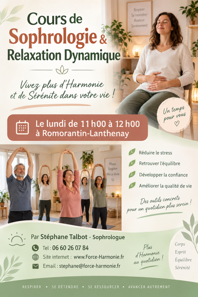 Cours de Sophrologie à Romorantin